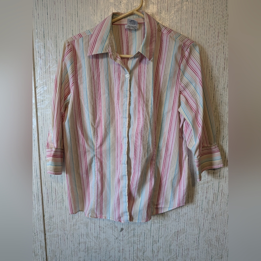 George Striped Blouse 3/4 Sleeves